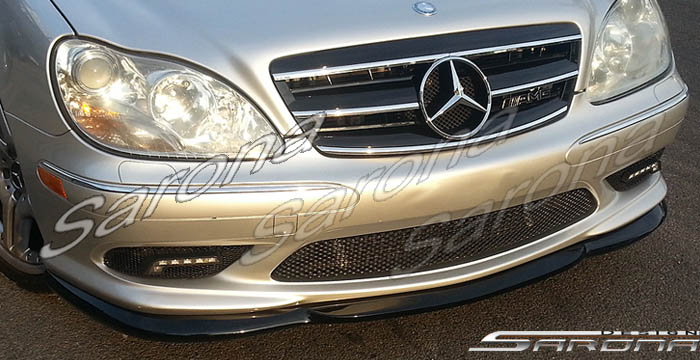 Custom Mercedes S Class  Sedan Front Lip/Splitter (2000 - 2006) - $399.00 (Part #MB-017-FA)